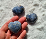 galet coeur en opale bleue qualité a+
