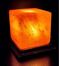 Lampe cube en sel de l'Himalaya environ 5 kilos