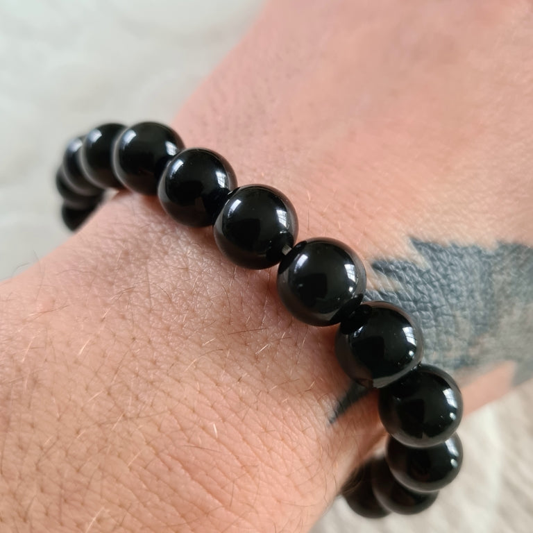 Bracelet en Obsidienne Oeil Celeste 10mm