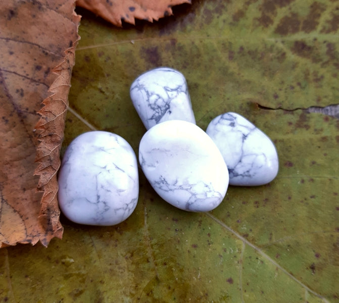 pierre roulée howlite