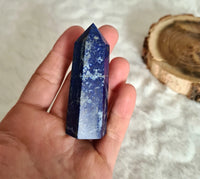 pointe polie de lapis lazuli 